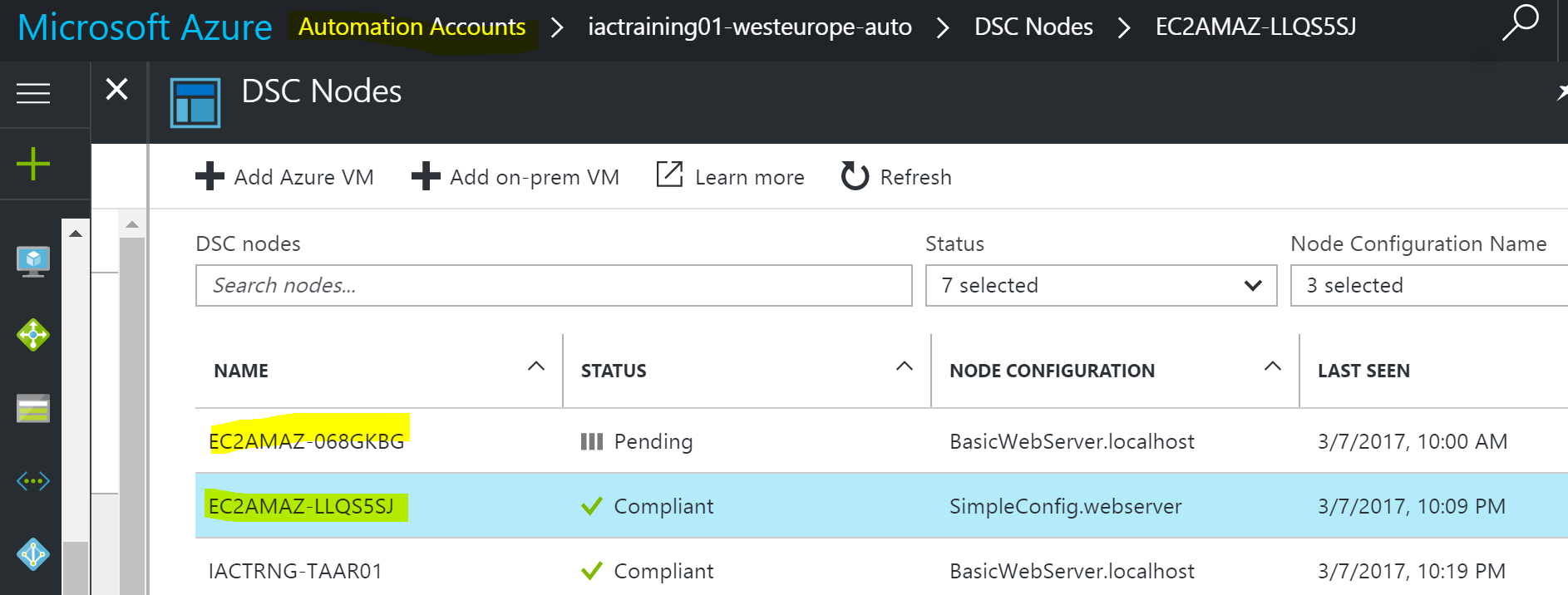 AzureAutomation-AwsEc2AzureAutomationRegisteredNode