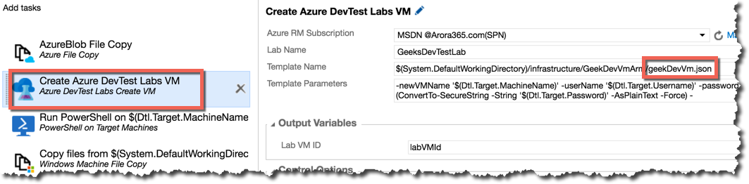 AzureDevTestLabs AzureBlobFileCopy Task