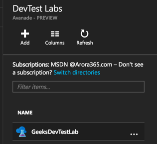 AzureDevTestLab