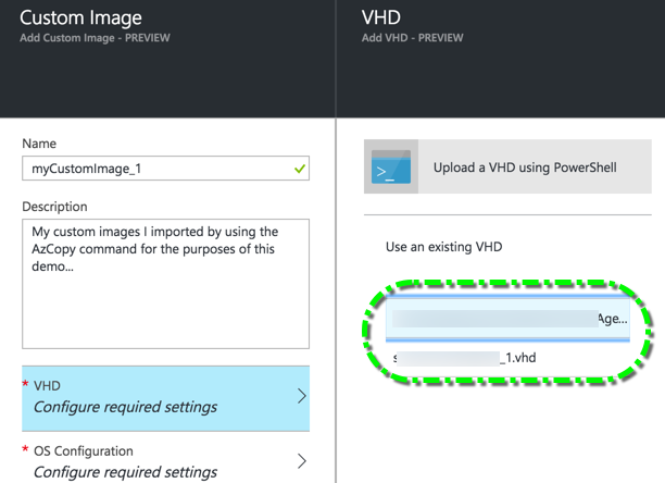 AzureDevTestLab - Add custom image