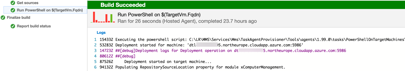 VSTS WinRM Remote PowerShell execution