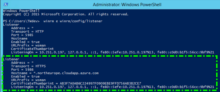 VSTS AzureDevTestLab WinRM Https Listner