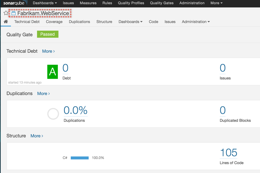 VSTS SonarQube Begin Analysis Task Configuration