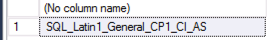 SQL Server database collation