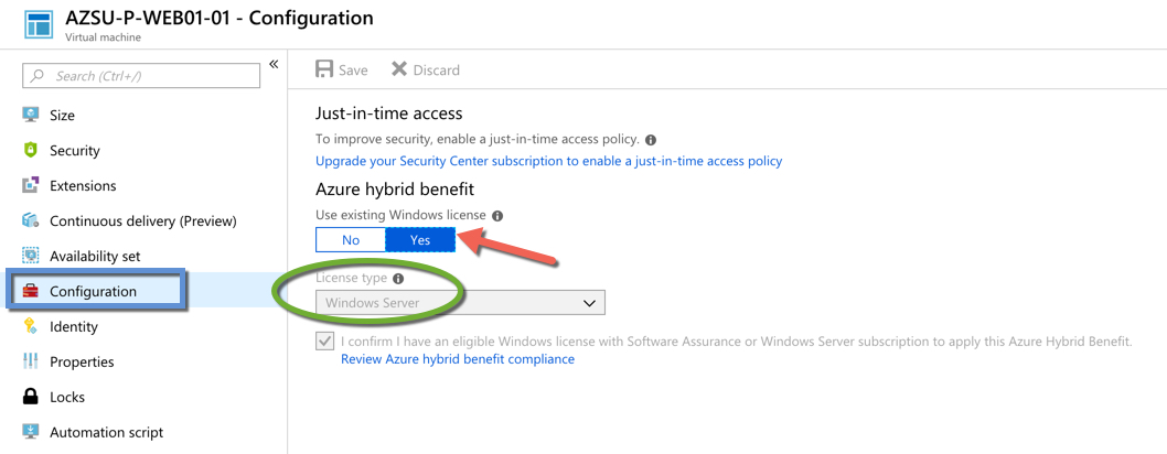 Visual Studio Geeks How To Enable Azure Hybrid License To Save