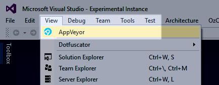 using dotfuscator visual studio 2015