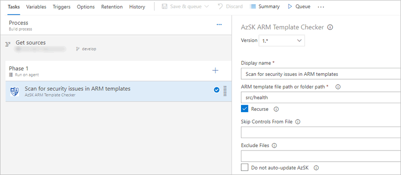 task configure