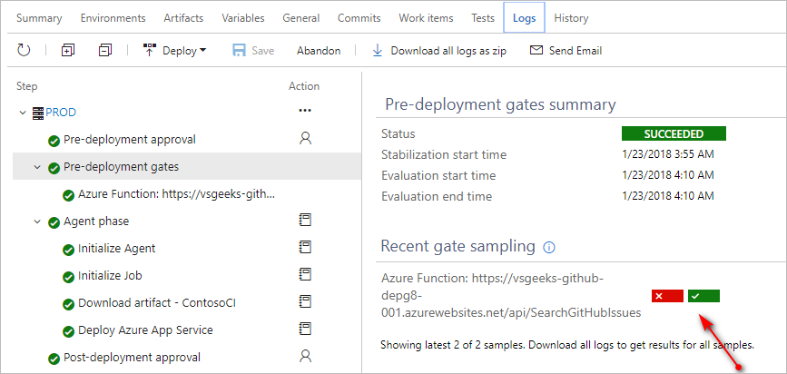 Deployment Gate Success