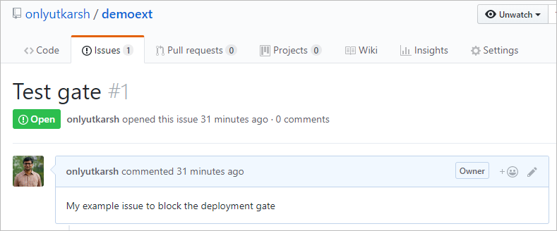 GitHub Open Issue