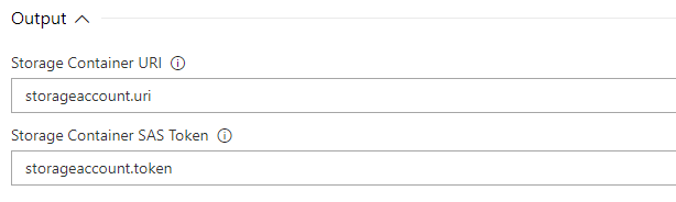 Azure File Copy Output Variables